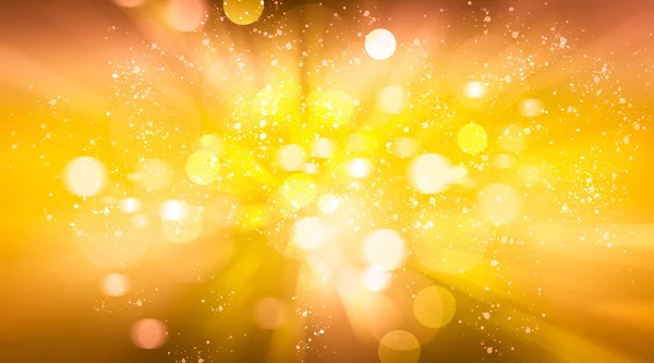 Witte Bokeh Vervagen Achtergrond Cirkel Licht Gele Achtergrond Licht Gouden — Stockfoto