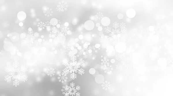 Weiße Unschärfe Abstrakten Hintergrund Bokeh Weihnachten Verschwimmt Schöne Glänzende Weihnachtsbeleuchtung — Stockfoto