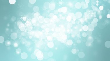 Kar taneleriyle soyut noel arkaplanı