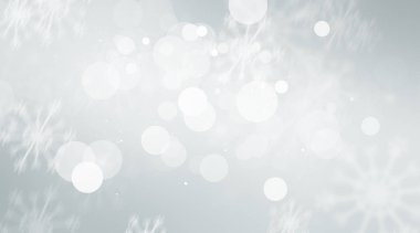 beyaz kar bulanıklığı soyut arka plan. Bokeh Noel bulanık güzel parlak Noel ışıkları