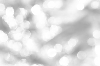 Gümüş ve beyaz bokeh arkaplan, doku veya arkaplan