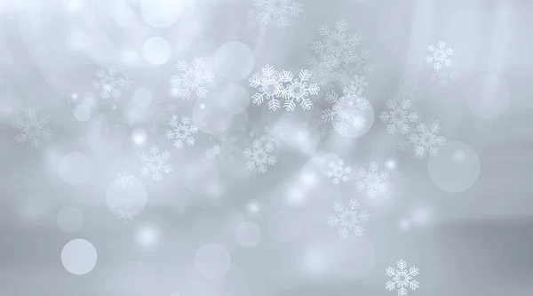 Weißer Schnee Verschwimmt Abstrakten Hintergrund Bokeh Weihnachten Verschwommen Schöne Glänzende — Stockfoto
