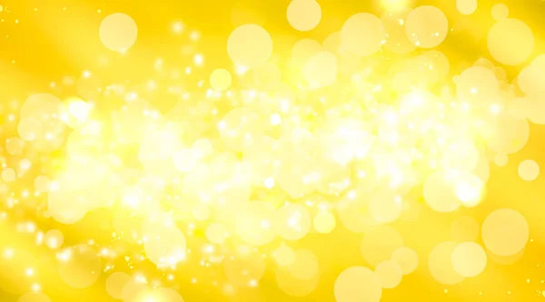 Streszczenie Żółte Tło Bokeh Światła — Zdjęcie stockowe