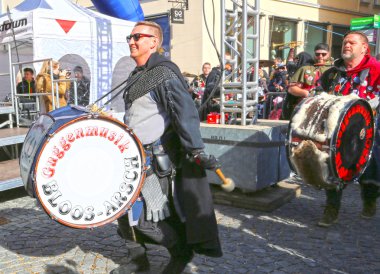 Schwaebisch Gmuend, Almanya - 23 Şubat 2019: Karnaval Musik Festivali