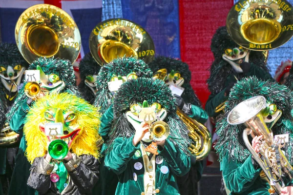 Schwaebisch Gmuend, Almanya - 23 Şubat 2019: Karnaval Musik Festivali