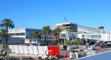 Nice, Fransa - 1 Ağustos 2013: Nice havaalanı