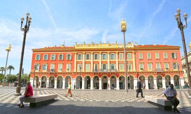 Nice, France - June 12, 2014: Place Mass��na 