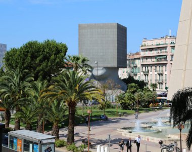 Nice, Fransa - 19 Haziran 2014: Louis Nucera Kütüphanesi