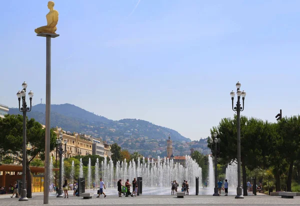 Nice, France - June 12, 2014: Place Mass��na — Stockfoto