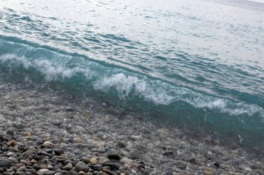 Deniz kıyısı ve dalgalar ile arka plan