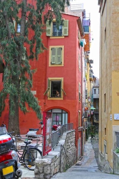 Vecchie case in Nizza, Francia — Foto Stock