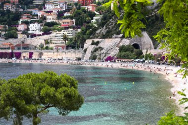 Villefranche-sur-Mer, Fransa, pitoresk sahil 