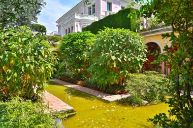 Nice, Fransa- 17 Haziran 2014: peyzaj bahçesi Villa Ephrussi de 