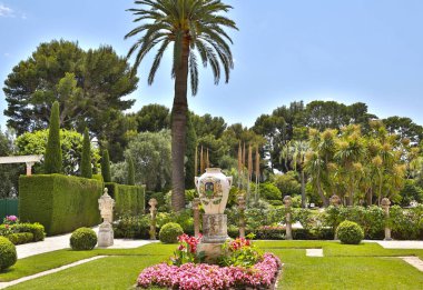 Nice, Fransa- 17 Haziran 2014: peyzaj bahçesi Villa Ephrussi de 