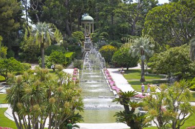 Nice, Fransa- 17 Haziran 2014: peyzaj bahçesi Villa Ephrussi de 