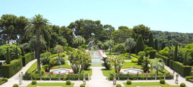 Nice, Fransa- 17 Haziran 2014: peyzaj bahçesi Villa Ephrussi de 