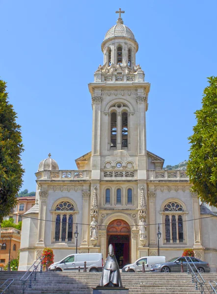 Monte-Carlo, Mônaco - 03 de agosto de 2013: Eglise Saint Charles — Fotografia de Stock