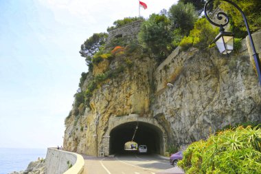 Monte-Carlo, Monako - 13 Haziran 2014: set ve bir tünel içinde 