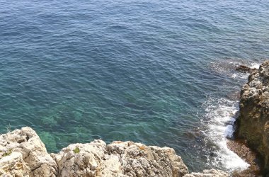 Deniz kıyısı ve dalgalar ile arka plan