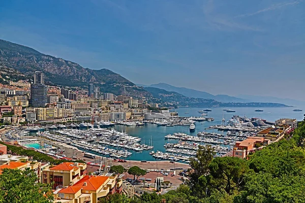 Monte-Carlo, Monaco - 13 giugno 2014: città e mare, vista da — Foto Stock