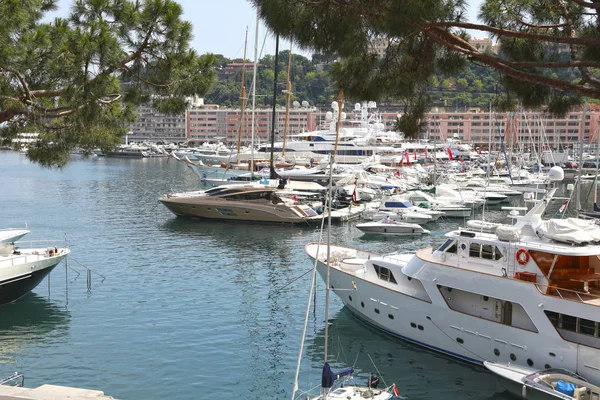 Monte-Carlo, Monaco - June 13, 2014: Port Hercule — Stock Photo, Image