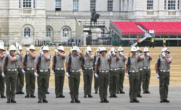 London, Great Britain -May 22, 2016: royal marines guards traini — Stock Photo, Image