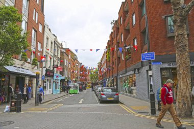 Londra, İngiltere (25 Mayıs 2016: Earlham Street)