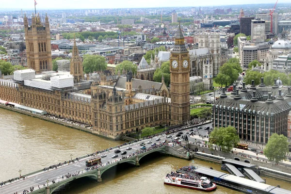 London, Storbritannien-22 maj 2016: stadsbilden i London Royaltyfria Stockbilder