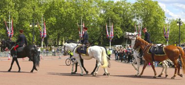Londra, Büyük Britanya -23 Mayıs 2016: Bucki'de Muhafızları Değiştirmek