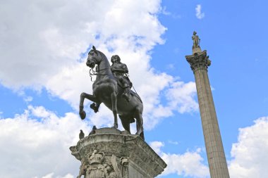 Londra, Büyük Britanya -23 Mayıs 2016: I. Charles heykeli