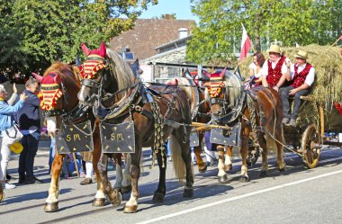 Stuttgart, Almanya-30 Eylül 2018: bira festivali, şenlikli pr