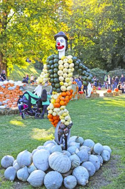Ludwigsburg, Almanya-16 Ekim 2016: balkabağı festivali