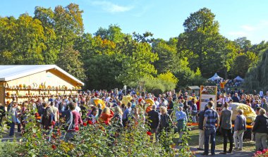 Ludwigsburg, Almanya-16 Ekim 2016: balkabağı festivali