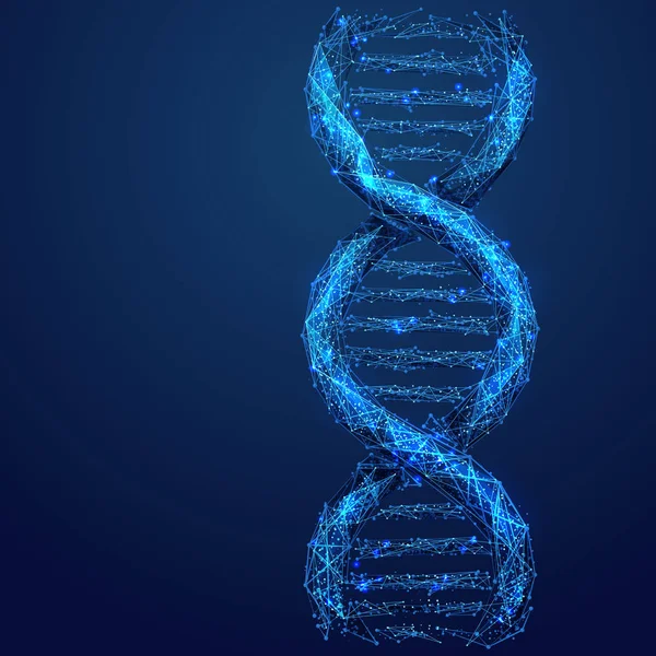 Dna link. wissenschaftliches technologisches Konzept. — Stockvektor