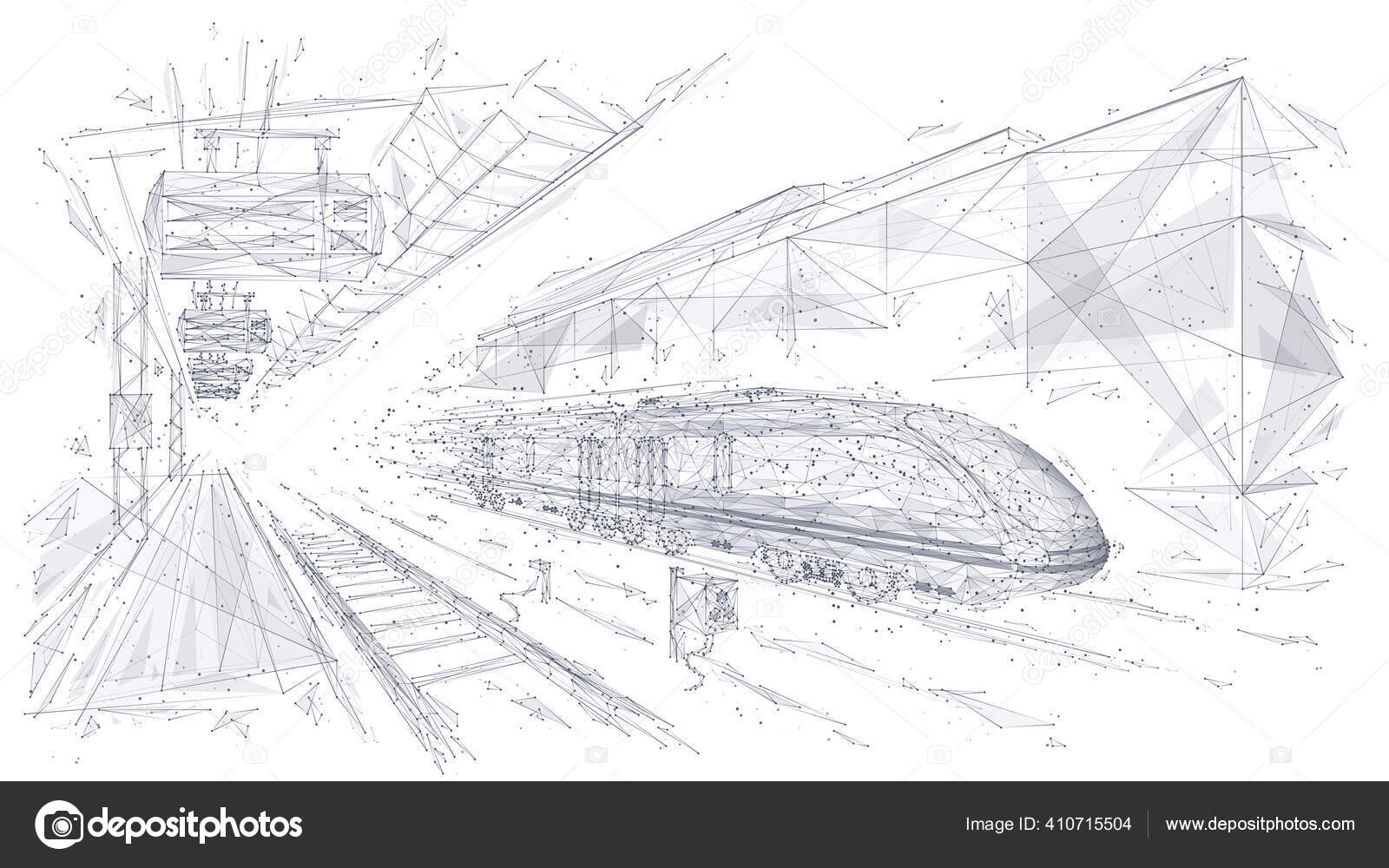 Modern train concept. Vector by cherezoff Vectors & Illustrations Free  download - Yayimages