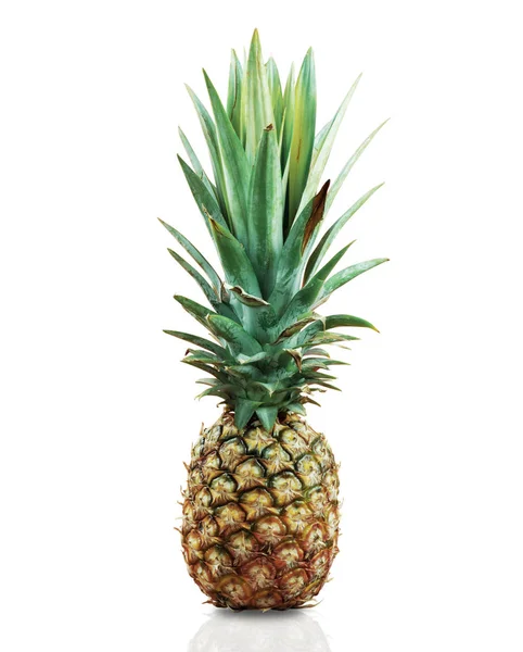 Ananas Een Witte Achtergrond — Stockfoto