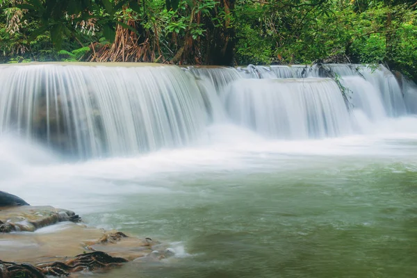 Huay Mae Kamin Waterfall Beautiful Natural Forest — Stock Photo, Image