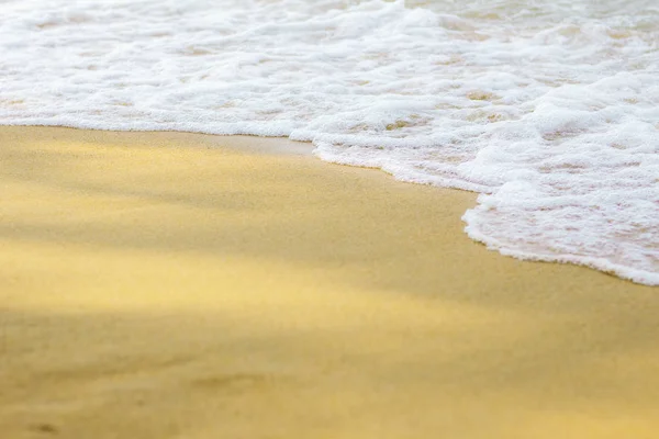 Vagues Eau Sur Plage Sable Mer — Photo