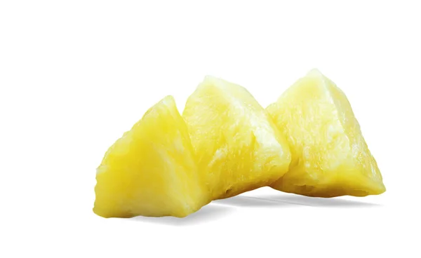 Pineapple Slices White Background — Stock Photo, Image