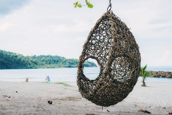 Cradle to shore at the sea with shady nature.