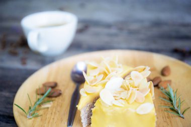 Kek ve kahve Kupası arka plan.