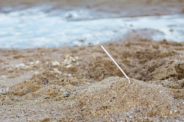 Straws on sand. — ストック写真
