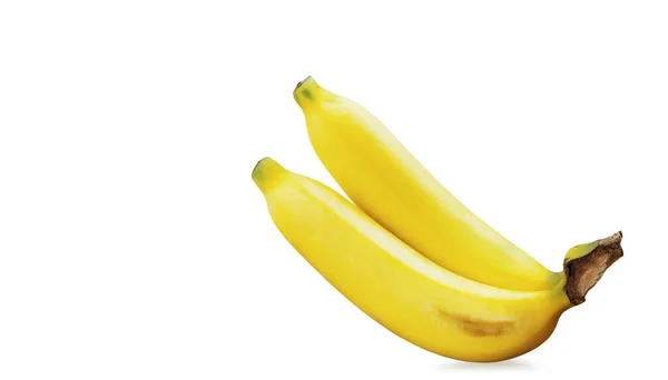 Banane Mûre Sur Fond Blanc — Photo