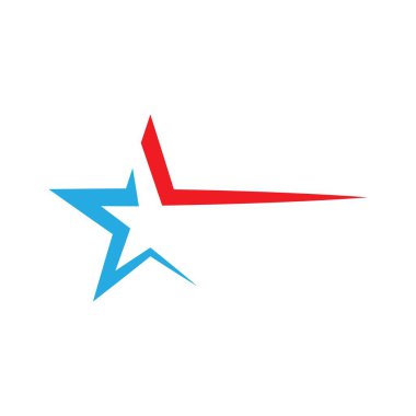 Yıldız Logo Şablonu vektör çizimi
