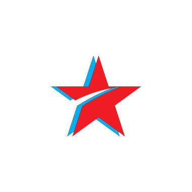 Yıldız Logo Şablonu vektör çizimi