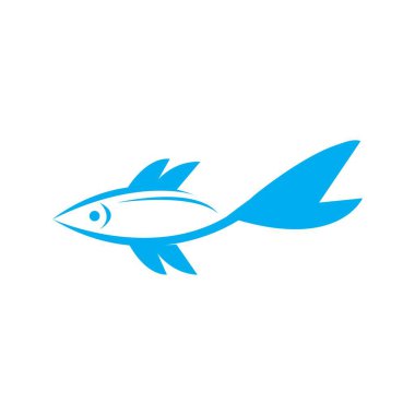 Balık Logosu ilüstrasyon vektör şablonu