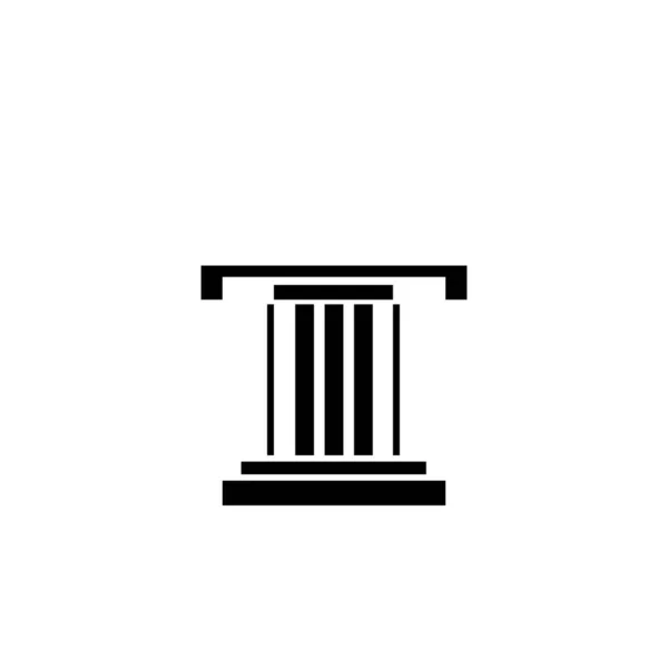 柱ロゴデザインイラストベクトルテンプレート — ストックベクタ