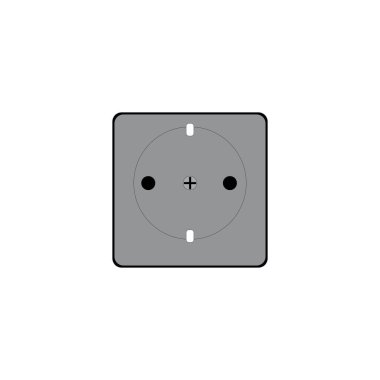 soket elektrik simgesi tasarımı ilüstrasyon vektör şablonu