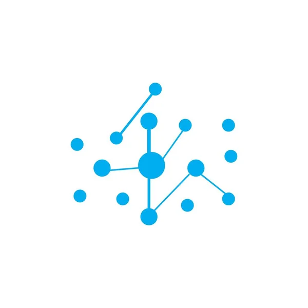 Molecule Logo Design Ilustração Vector Templat — Vetor de Stock