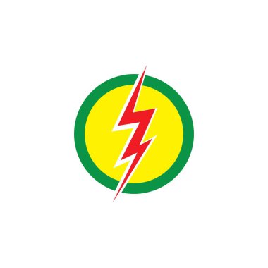 flaş logosu geri çevirme vektörü templa